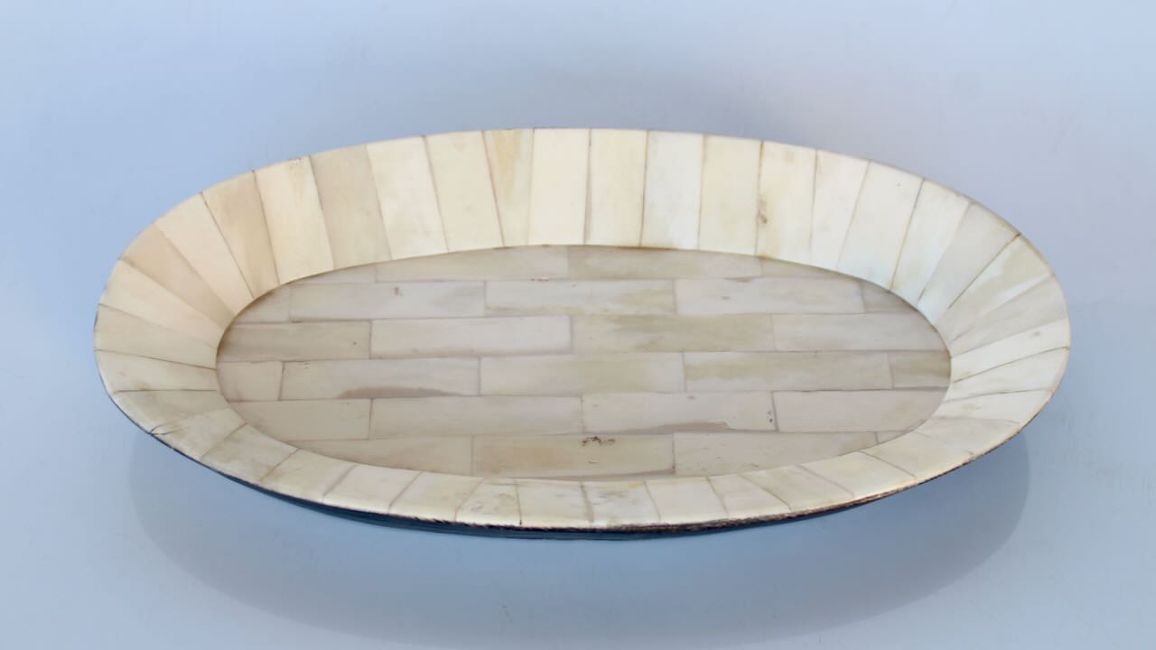 Natural Oval Bone Tray